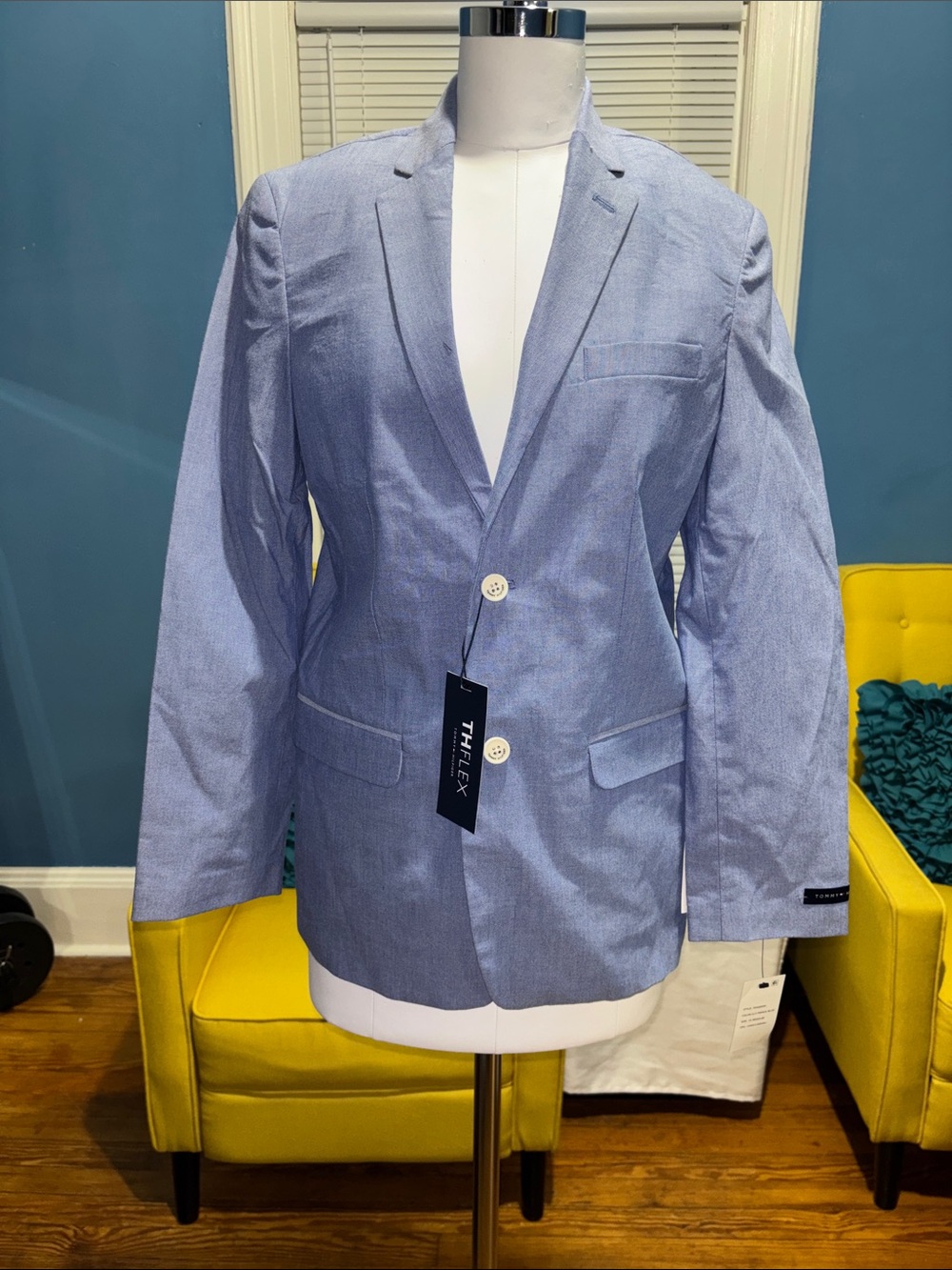 Tommy Hilfiger Light Blue Boys' Sport Coat Blazer